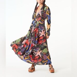 FARM Rio Under the Sea Maxi Dress
